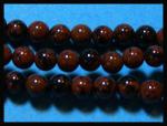 Rounds: Mahogany Obsidian  4mm by the Strand 15 - 16 inches