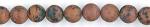 Rounds: Frosted Mahogany Obsidian  6mm by the Strand 15 - 16 inches