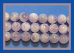 Rounds: Mauve or Lavender Jade 8mm by the Strand 15 - 16 inches