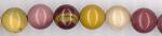 Rounds: Mookaite  8mm by the Strand 15 - 16 inches