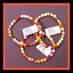 Bracelets: Stretchy Mookaite 6mm 3 for $12