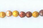 Rounds: Faceted 6mm Mookaite Strands 15 - 16 inches