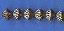 Base Metal Beads: Bicones Metallic Like, 5 x 5mm 100 pieces