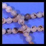 Rounds: Montana Agate  8mm by the Strand 15 - 16 inches