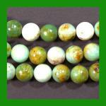 Rounds: Mongolian Turquoise 10mm by the Strand 15 - 16 inches