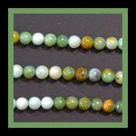 Rounds: Mongolian Turquoise 6mm by the Strand 15 - 16 inches