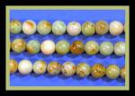 Rounds: Mongolian Turquoise 8mm by the Strand 15 - 16 inches