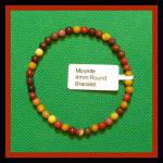 Bracelets: Stretchy Mookaite 4mm 3 for $12