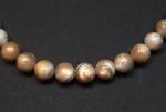 Rounds: Mother of Pearl Natural  4mm Strands 15 - 16 inches