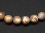 Rounds: Mother of Pearl Natural  8mm Strands 15 - 16 inches