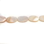 Ovals: 18 x 25mm Mother of Pearl 15 - 16 inches
