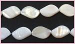 Mother of Pearl 18 x 22mm Squiggles Strands 15 - 16 inches