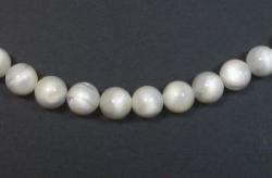 Rounds: Mother of Pearl White  4mm Strands 15 - 16 inches