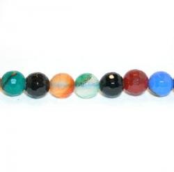 Rounds: Faceted 8mm Multi-Stone Strands 15 - 16 inches