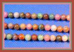 Rounds: Multi 6mm Dark Stones,  5 for $7.50