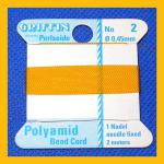 Carded Nylon #2 Amber, 3 for $3.50