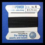 Carded Nylon #6 Black, 3 for $3.50