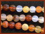 Rounds: Carnelian (Natural, Goldfish) 10mm Strands 15 - 16 inches