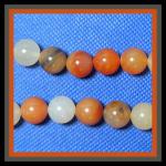 Rounds: Carnelian (Natural, Goldfish) 12mm Strands 15 - 16 inches