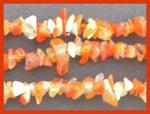 Chips: Carnelian (Natural) Strands 32 inches, 3 for $7.50