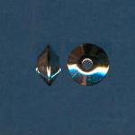 Brass: Nickel Plated Brass Bicones 3 x 6mm, 100 beads