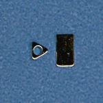 Brass: Nickel Plated Triangle 3 x 6mm, 100 beads
