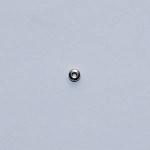 Brass: Nickel Plated Soft Wheel 2 x 4mm, 100 beads