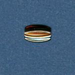 Brass: Grooved Oval 5 x 7mm, 100 beads
