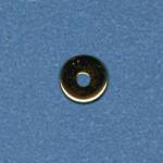 Brass: Soft Wheels Nickel Plated 2 x 6mm, 100 beads