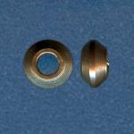 Brass: Nickel Plated Stubby Bicones 4 x 7mm, 100 pieces