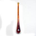 Raindrops: 4 3/4 Inch Glass Orange, with a hole for hanging