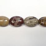 Ovals: 10 x 14mm Artistic Jasper Oval/Barrel 15 - 16 inches