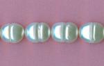 Freshwater Pearls: White Rice 6 x 8mm p197 15 - 16 inches, 3 for $15