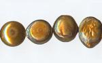 Freshwater Pearls: Bronze Puff 8mm p355 15 - 16 inches, 3 for $12