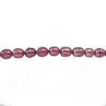 Freshwater Pearls: p475 Rosolane 4 x 6mm by the Strand 15 - 16 inches, 3 for $12
