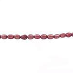 Freshwater Pearls: p478 Raspberry Rose 4 x 6mm by the Strand 15 - 16 inches, 3 for $12