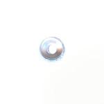 Czech Glass: Pony Beads 6mm Crystal, about 100 beads