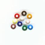 Czech Glass: Pony Beads 6mm Mixed Colors, about 100 beads