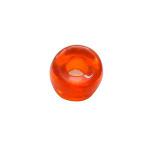 Czech Glass: Pony Beads 6mm Orange, 100 beads