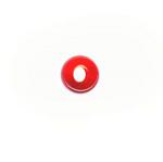 Czech Glass: Pony Beads 6mm Ruby, about 100 beads
