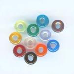 Czech Glass: Pony Beads 9mm Mixed Colors, about 100 beads