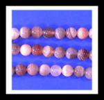 Rounds: Botswana (Pink) Agate 6mm by the Strand 15 - 16 inches