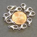 Base Metal Findings: Clasps: Triggers 6 x 12mm Pewter Colored, 100 clasps