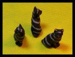 PCB - Cat: Standing Grey Tabby with Grey Stripes, 5 for $7.50