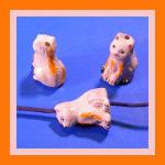PCBsmall - Cat: Standing Beige & Yellow, 5 for $7.50