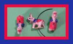 PCB - Elephant: Fancy Elephant with a Green Base, 5 for $7.50