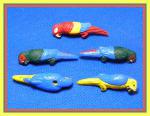 PCB - Bird: Parrot Mixed, 5 for $7.50
