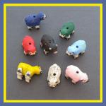 PCB - Sheep: Mixed Colors - About an inch long, 5 pieces for $6.50