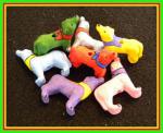 PCB - Dog: Colorful Dogs (colors vary), 5 for $7.50