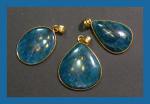 Pendants: Apatite Gold Plated, 3 for $15